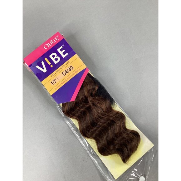 Outre Other - Outre Loose Deep 10" #C430 Dark Brown Highlights Blend Hair Extensions